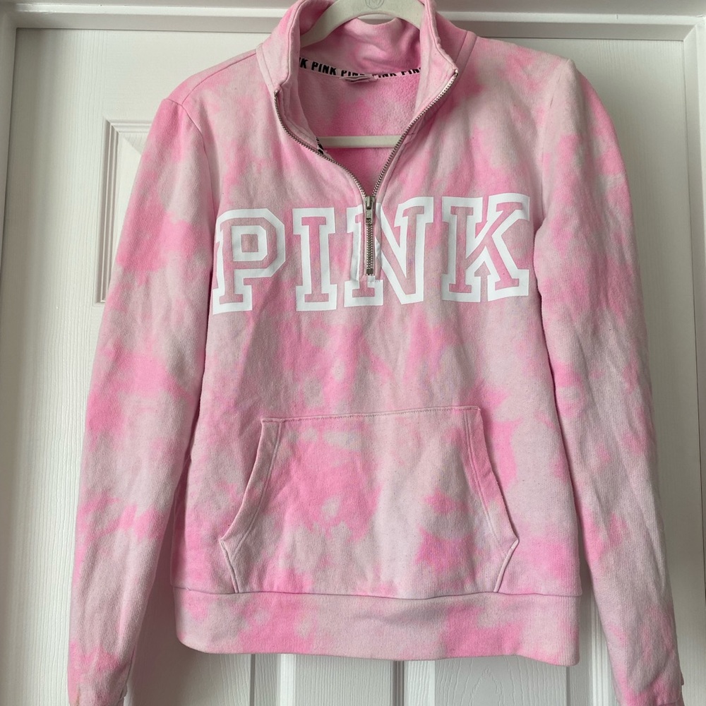 PINK pullover half zip